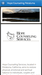 Mobile Screenshot of hopecounselingpetaluma.com
